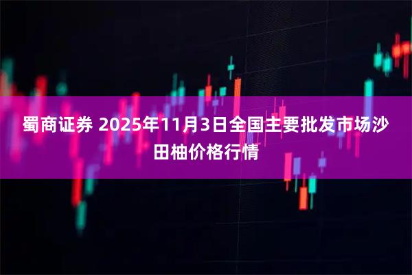 蜀商证券 2025年11月3日全国主要批发市场沙田柚价格行情